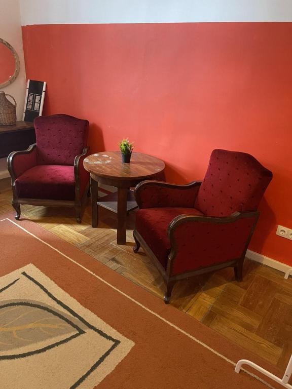 Posezení v ubytování Ligeti Ruin Hostel