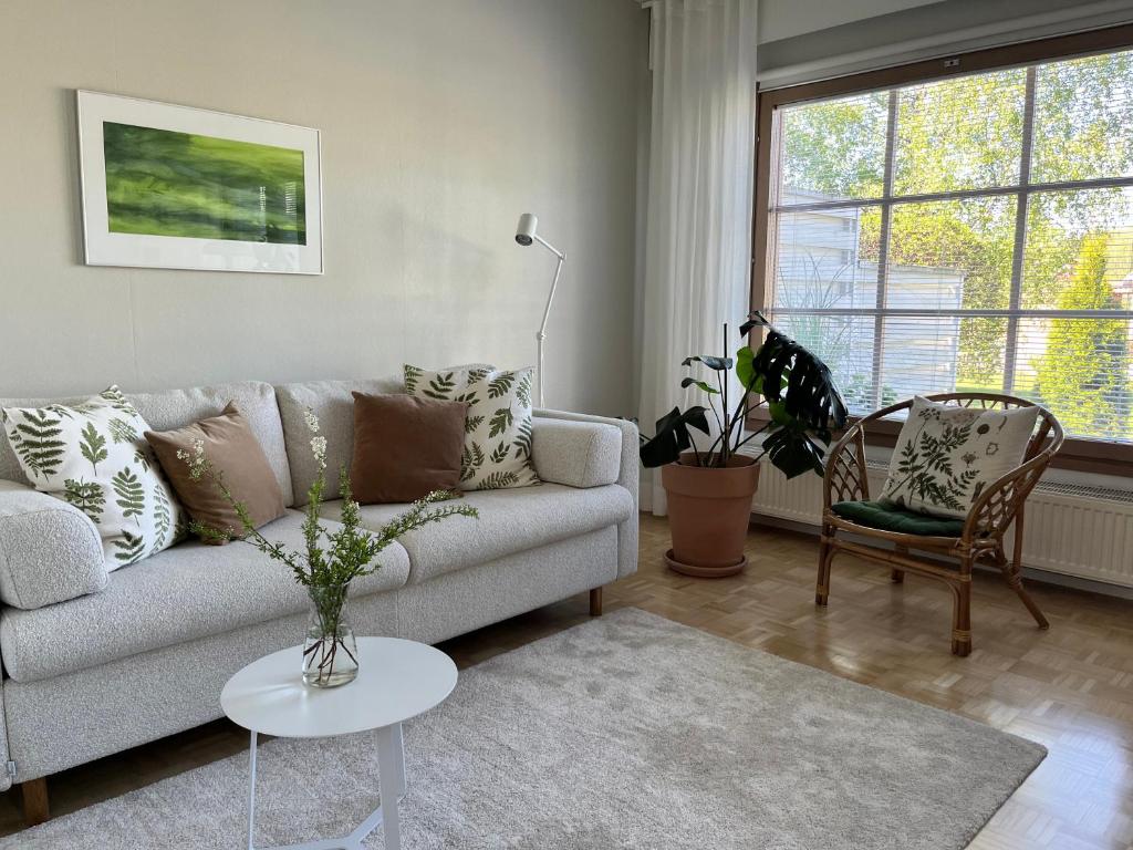 Et opholdsområde på Apartment Rauha