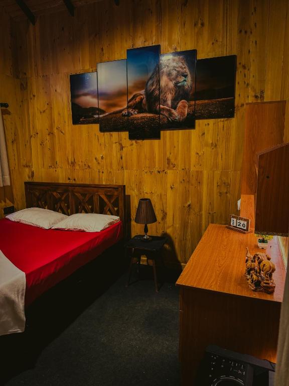 Postel nebo postele na pokoji v ubytování Orelia villas