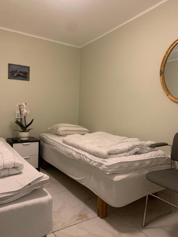 Postel nebo postele na pokoji v ubytování Svea Hostel