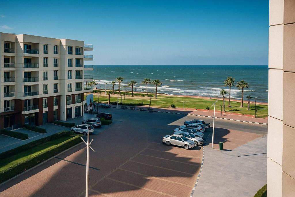 A general sea view or a sea view taken from az apartmanházakat