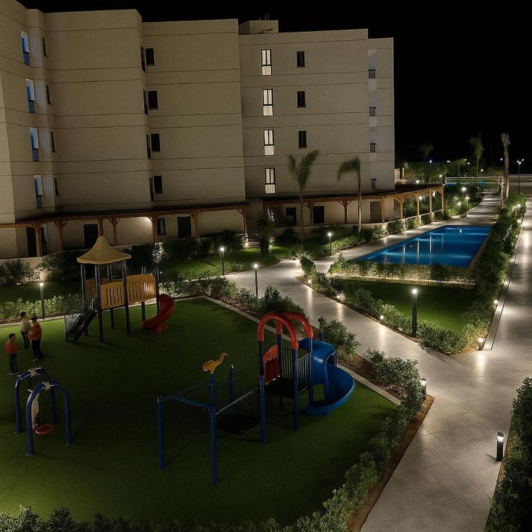 The swimming pool at or close to Seaside Serenity - Family Chalet with Modern Comforts
