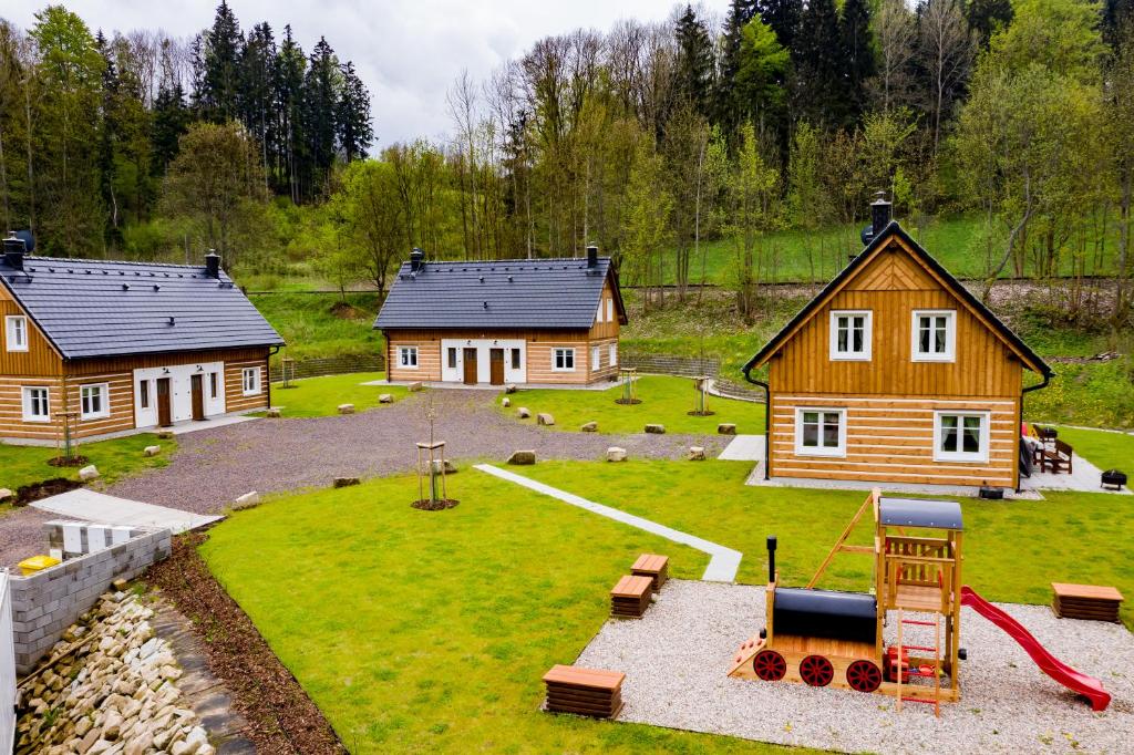 Zahrada ubytování Chalupy Adršpach