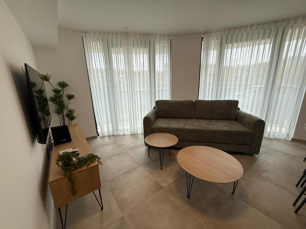 Posezení v ubytování J&G Suites