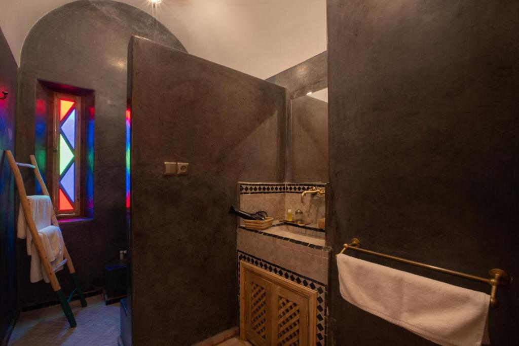 Koupelna v ubytování Riad Tassili Marrakech