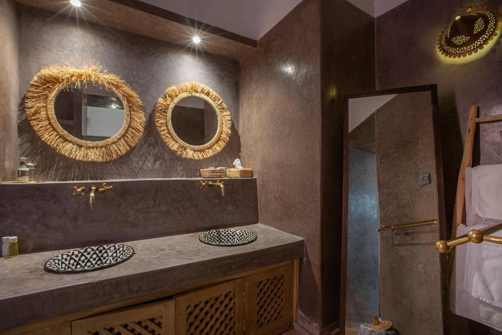 Koupelna v ubytování Riad Tassili Marrakech