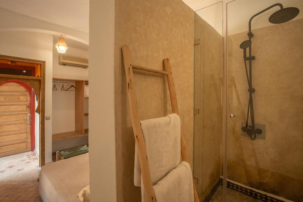 Koupelna v ubytování Riad Tassili Marrakech