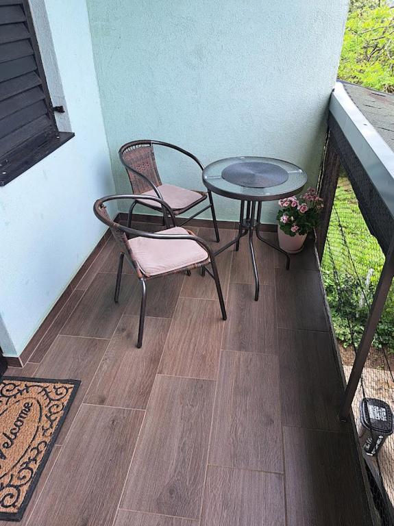 Balkón nebo terasa v ubytování Vila Teja