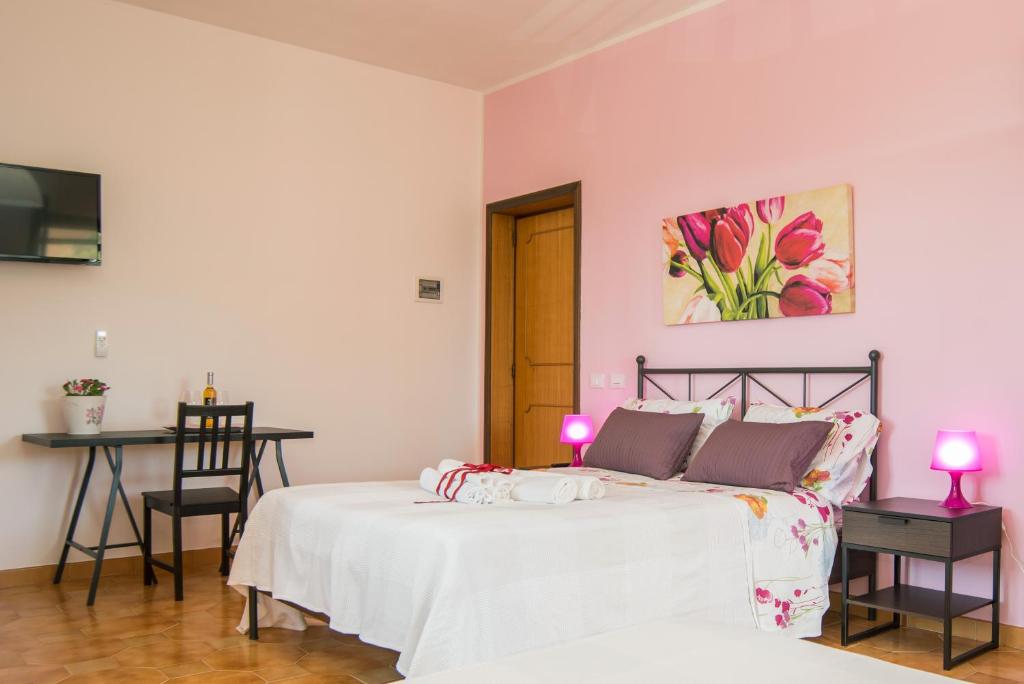Postel nebo postele na pokoji v ubytování Bed & breakfast Giulio