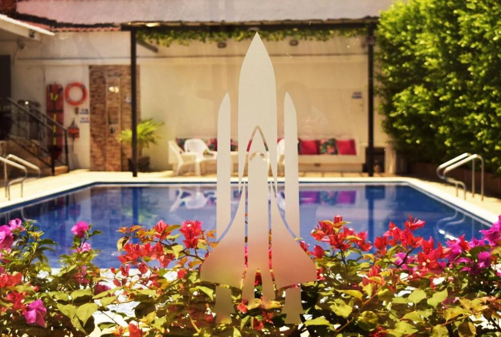 Bazén v ubytování Quinta La Alborada nebo v jeho okolí