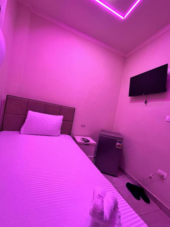 TV a/nebo společenská místnost v ubytování Abdeen Cairo Hostel