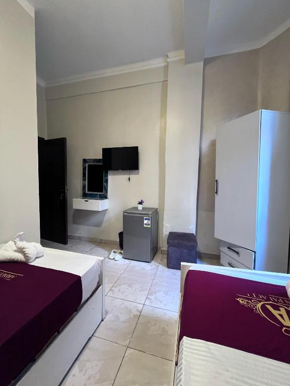 TV a/nebo společenská místnost v ubytování Abdeen Cairo Hostel
