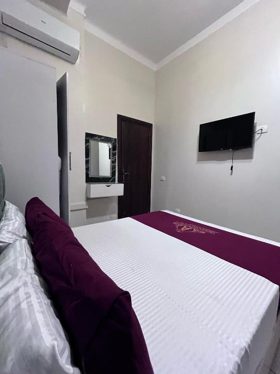 TV a/nebo společenská místnost v ubytování Abdeen Cairo Hostel