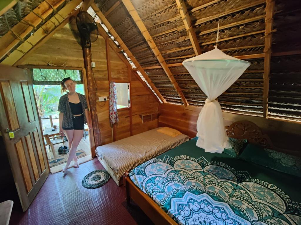 Postel nebo postele na pokoji v ubytování Secret Paradise Panama
