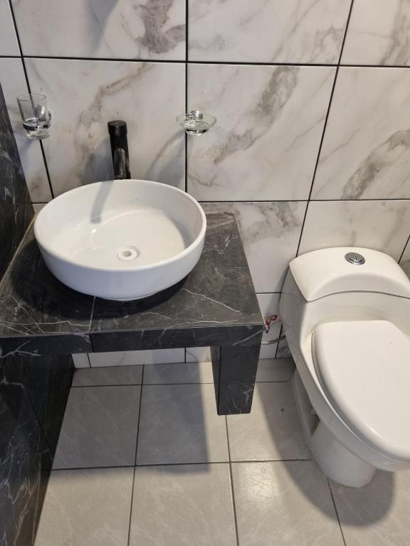 Koupelna v ubytování Villas La Vista