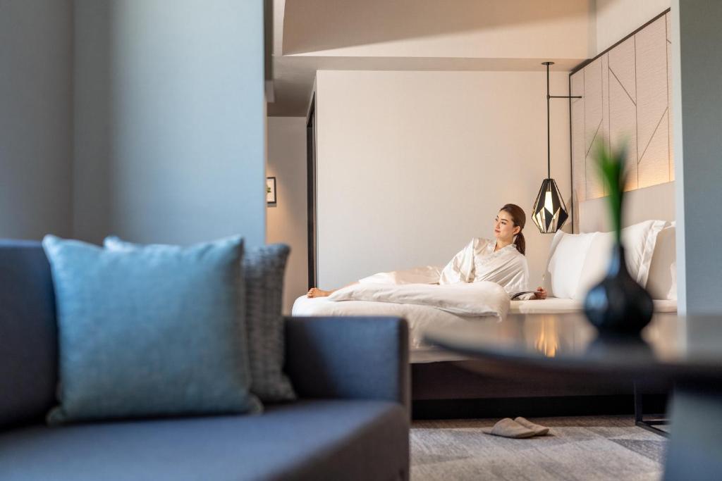 Postel nebo postele na pokoji v ubytování ANA InterContinental Tokyo by IHG
