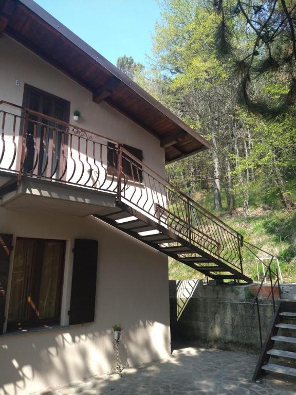 Balkón nebo terasa v ubytování Villa Gardablick