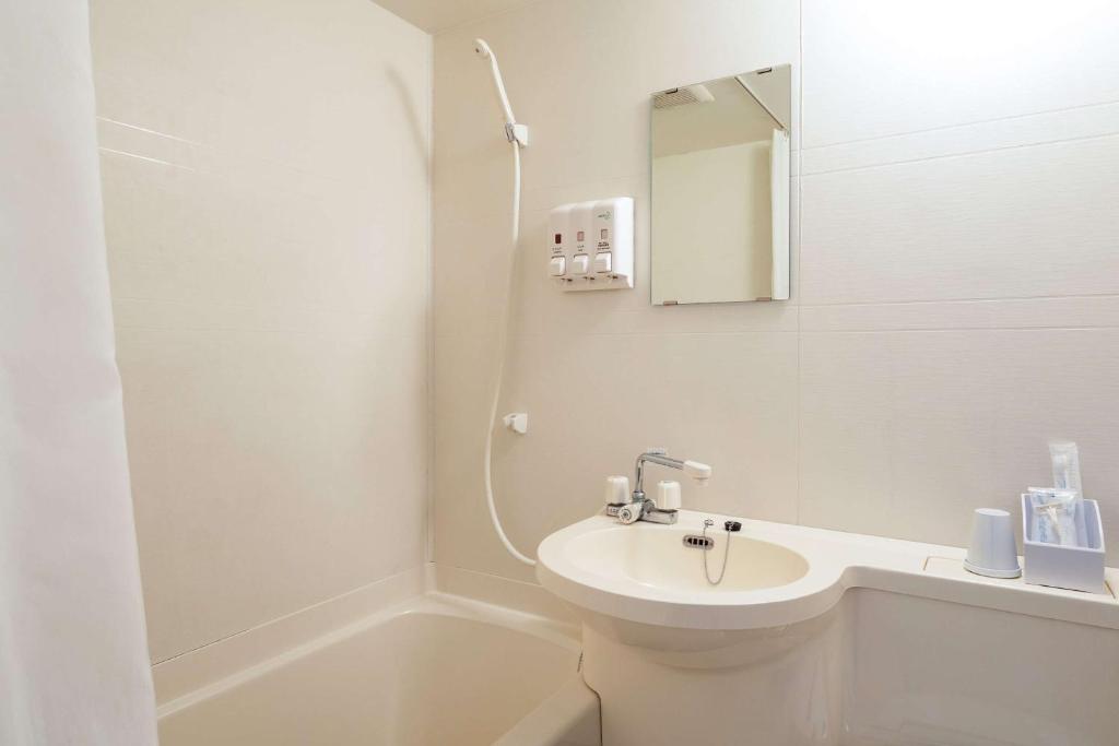 Koupelna v ubytování Comfort Inn Kashima