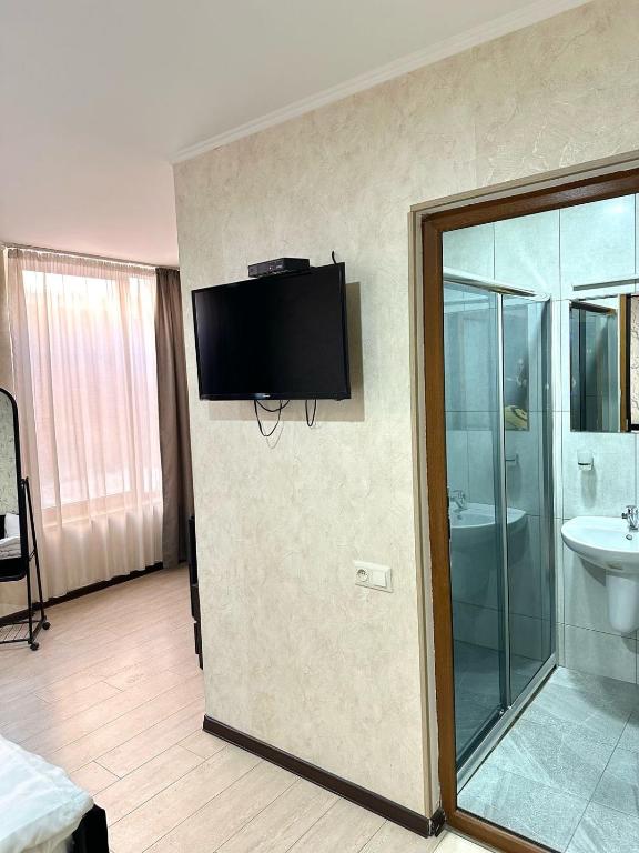 Koupelna v ubytování Noako Rooms Hotel