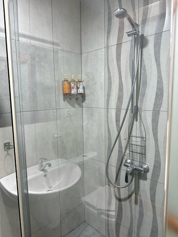 Koupelna v ubytování Noako Rooms Hotel