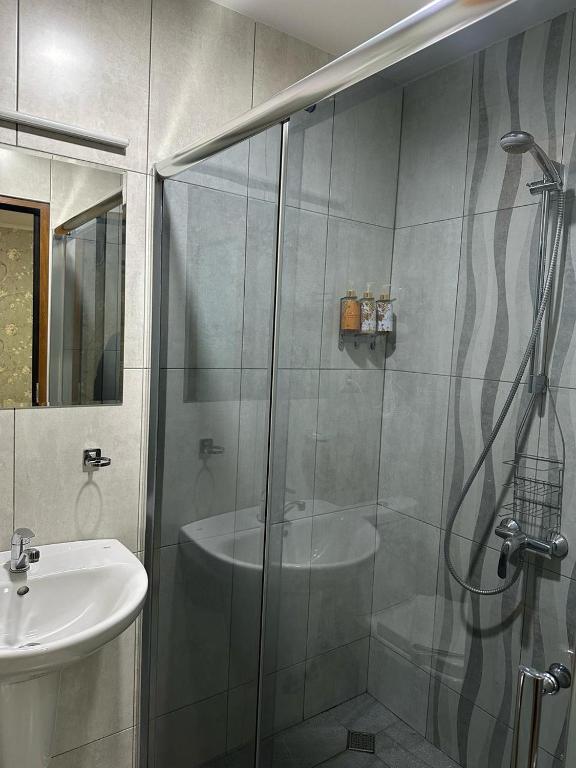 Koupelna v ubytování Noako Rooms Hotel