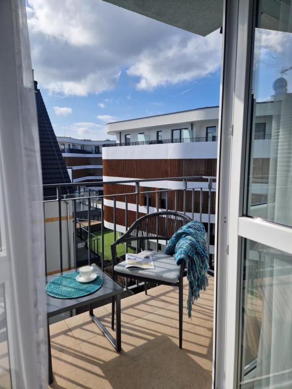 Balkón alebo terasa v ubytovaní Stylish Vacation Apartment with Parking in Międzyzdroje by Noclegi Renters