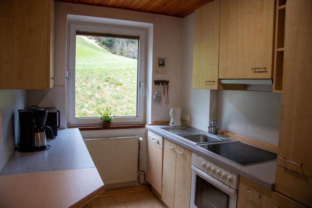 Kuchyňa alebo kuchynka v ubytovaní Urlaub wie früher bei Oma