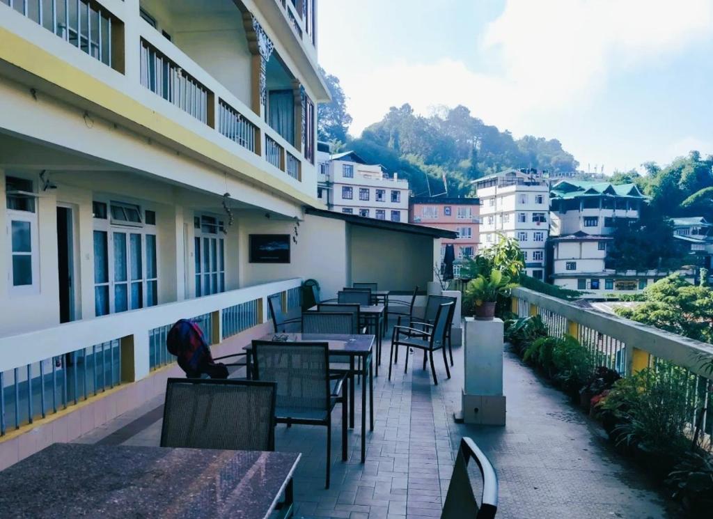 Balkón nebo terasa v ubytování Sonam Delek Gangtok Tibet Road