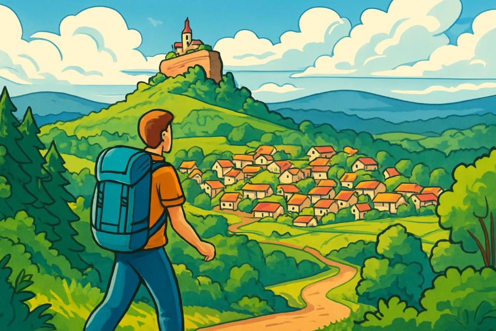 Příroda nedaleko apartmánu