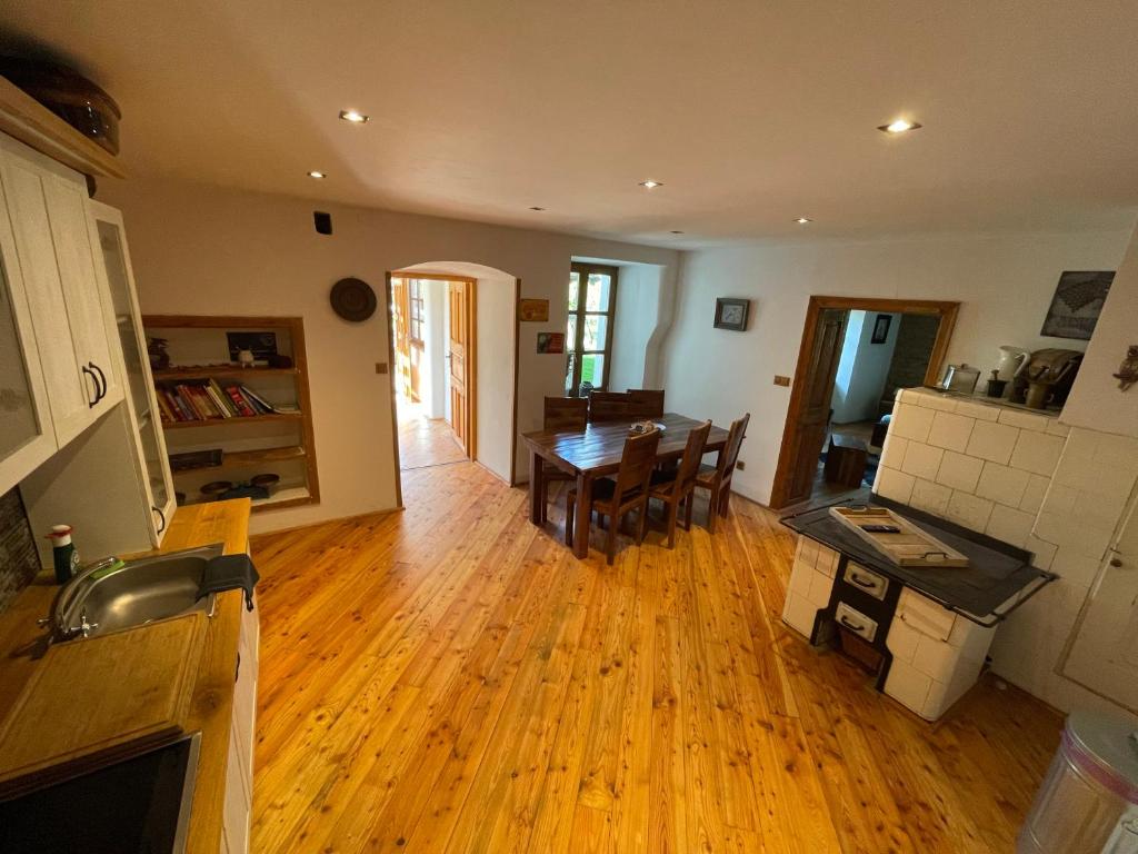 Kuchyň nebo kuchyňský kout v ubytování Wintermill