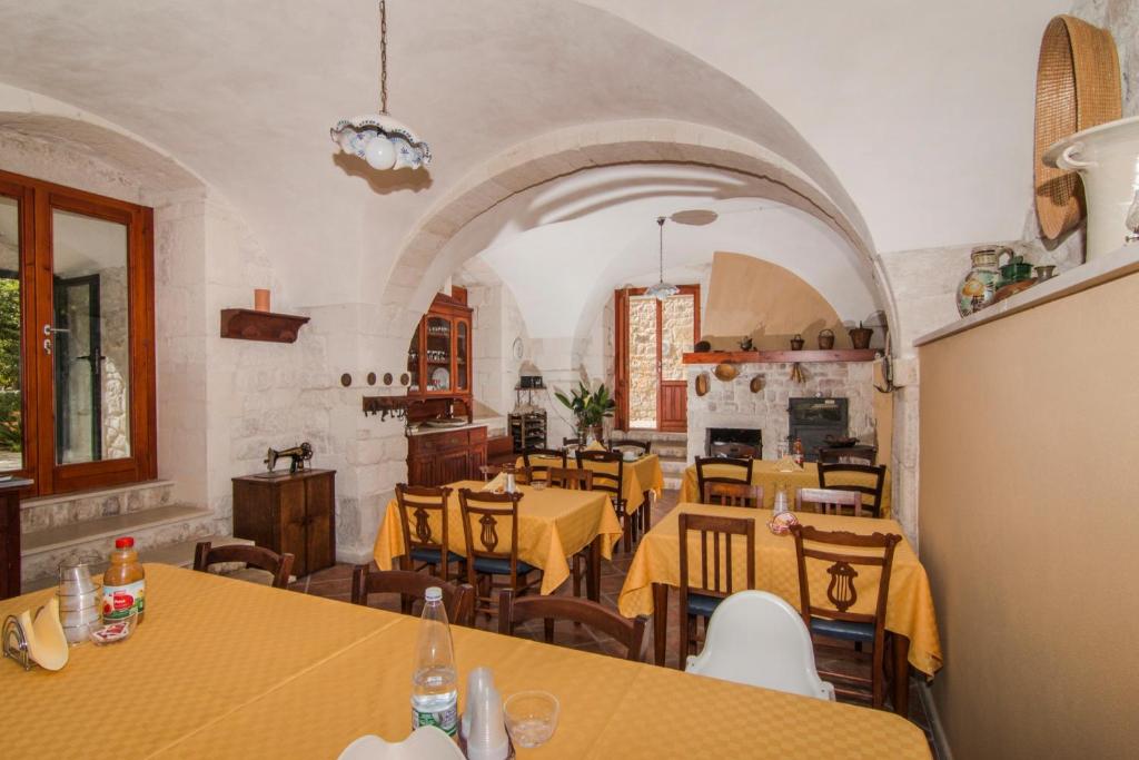 Restaurace v ubytování B&B Il Giardino Dei Mandarini