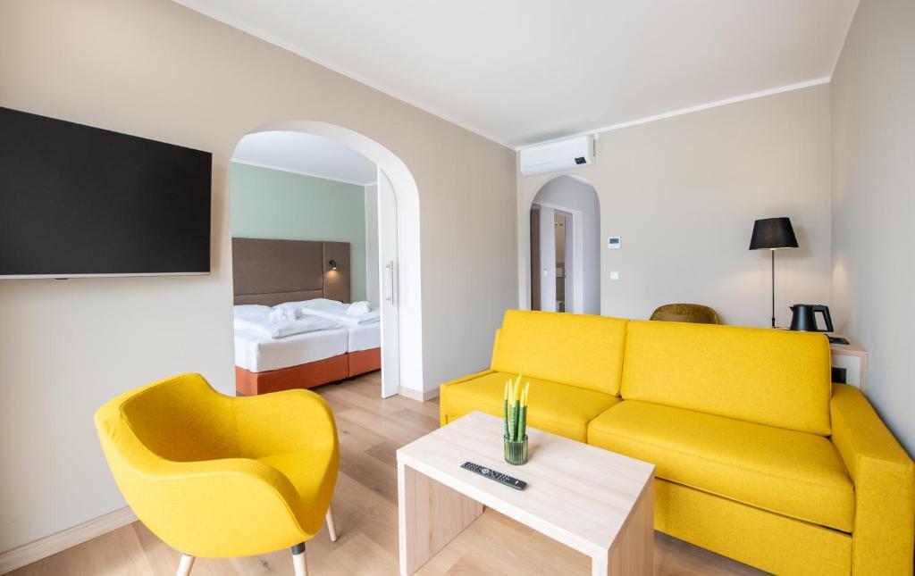 Posezení v ubytování Werzers Seehotel Wallerwirt