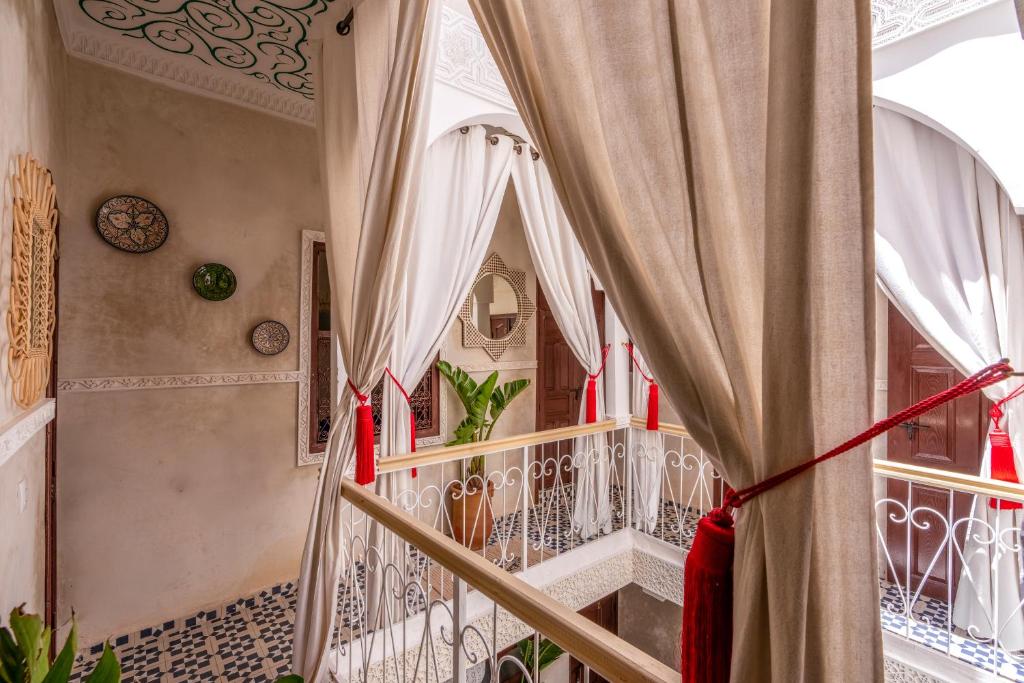 Balkón nebo terasa v ubytování Riad Nowara Marrakech