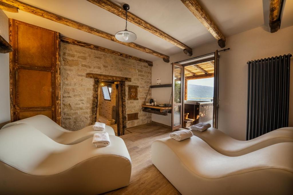 Posezení v ubytování Residence Erika