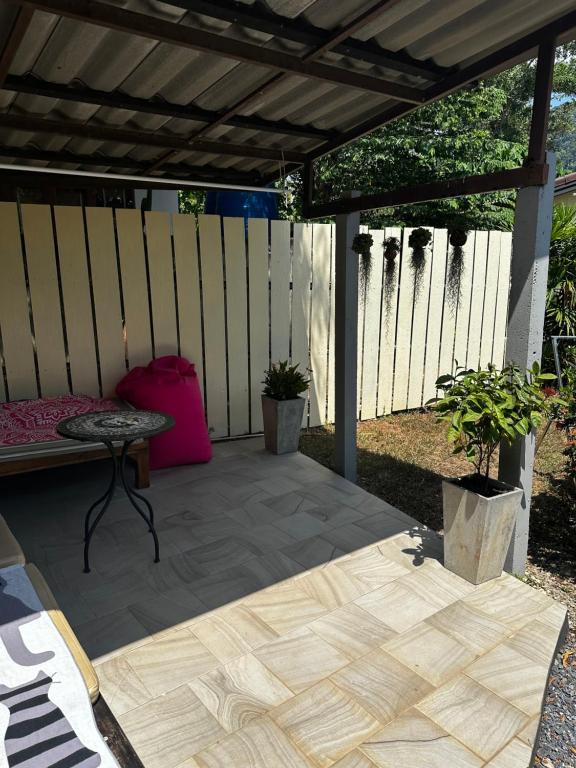 Patio nebo venkovní prostory v ubytování Escape-Cabins