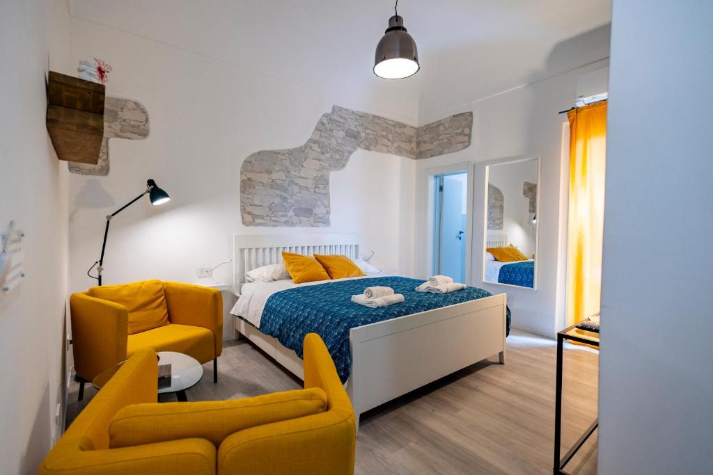 Postel nebo postele na pokoji v ubytování B&B Belvedere All'Idria