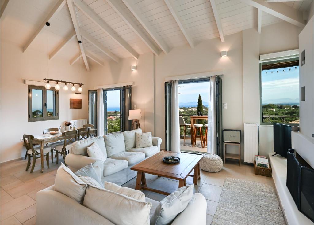 Χώρος καθιστικού στο Forte Vento Villa