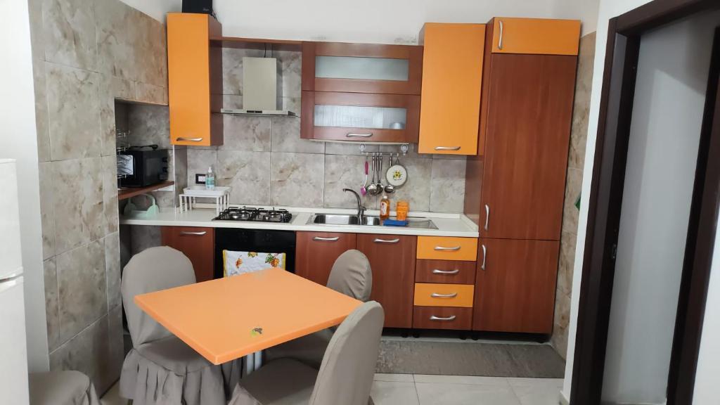 Kuchyň nebo kuchyňský kout v ubytování GeMy Apartment