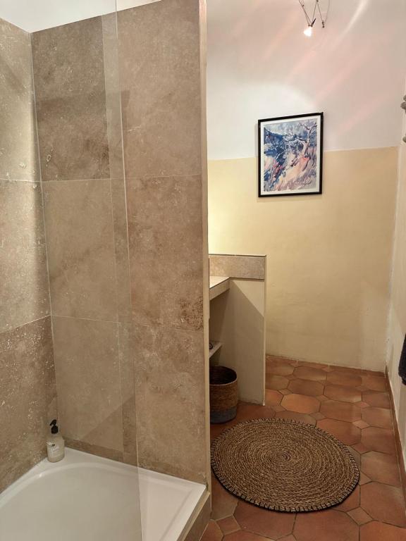 Koupelna v ubytování Chambre D'hôte La Beaudine