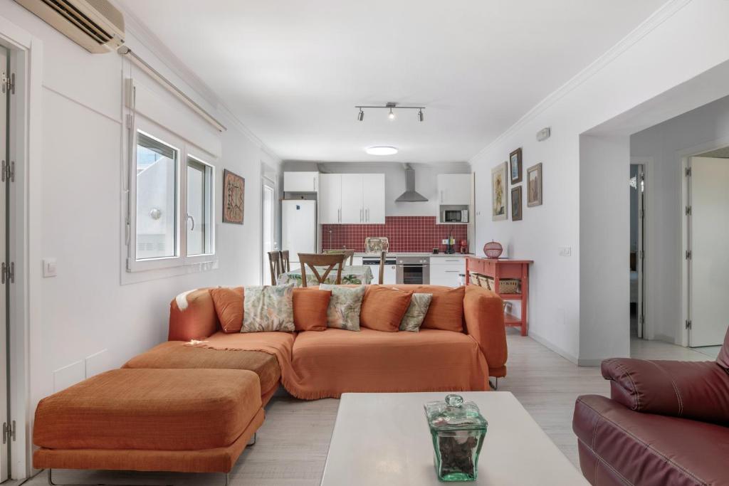 Χώρος καθιστικού στο Comoda y Acogedora Casa Tahivilla