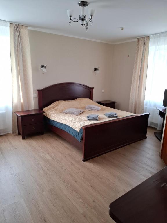 Postel nebo postele na pokoji v ubytování Duets
