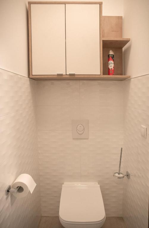 Koupelna v ubytování Dunasor Apartman