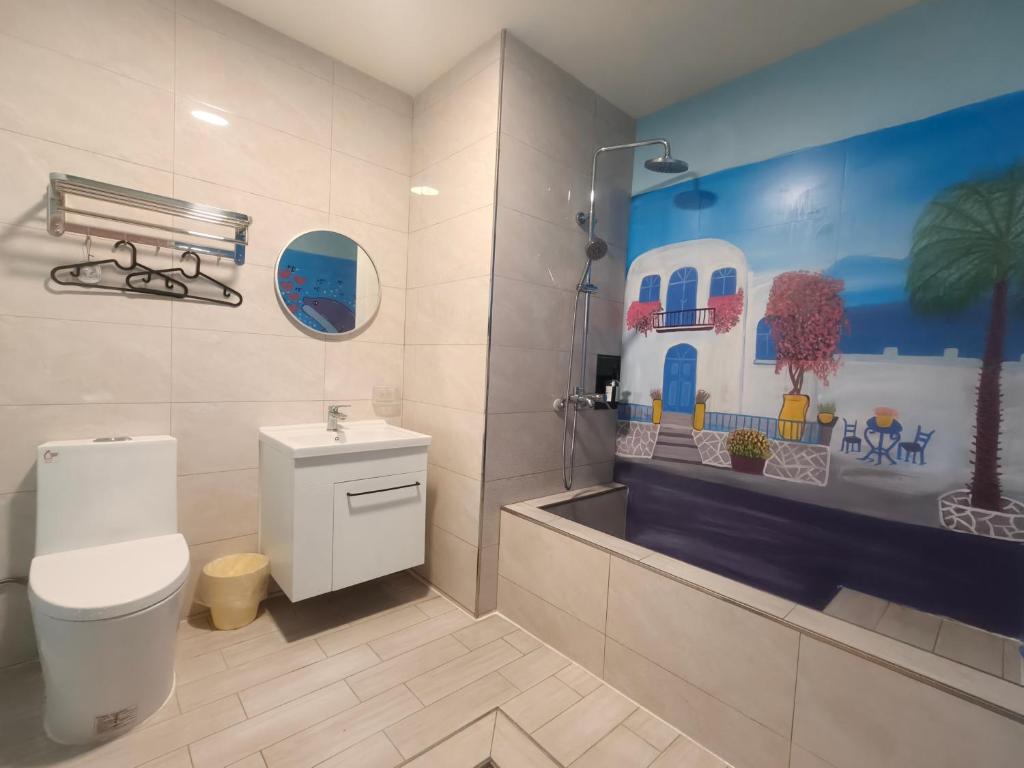 Koupelna v ubytování Xinyuanbao Shangshi Homestay