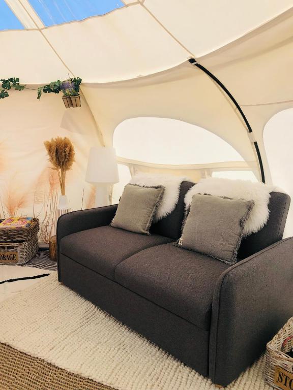 Posezení v ubytování Luxe Glamping Moonlight