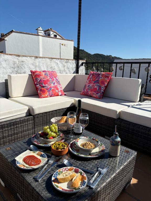 Jídlo v prázdninového domu nebo okolí