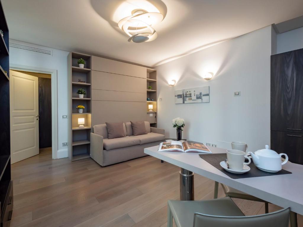 Χώρος καθιστικού στο Italstay - Bollo Studio flat - 5 min to Duomo