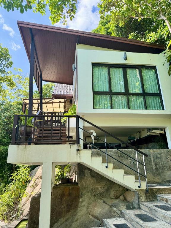 Balkón nebo terasa v ubytování Ocean View Mini-Villa