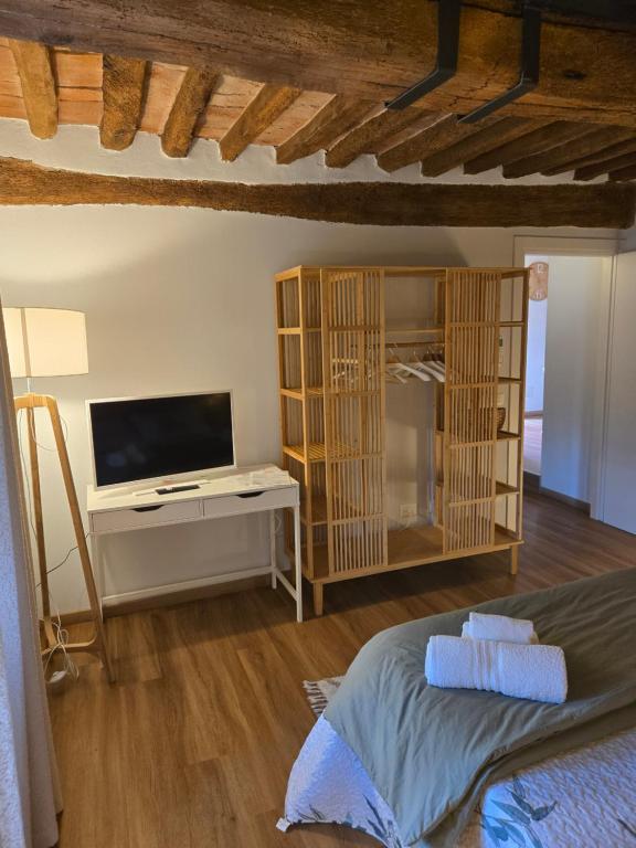 Telewizja i/lub zestaw kina domowego w obiekcie CasAlbina