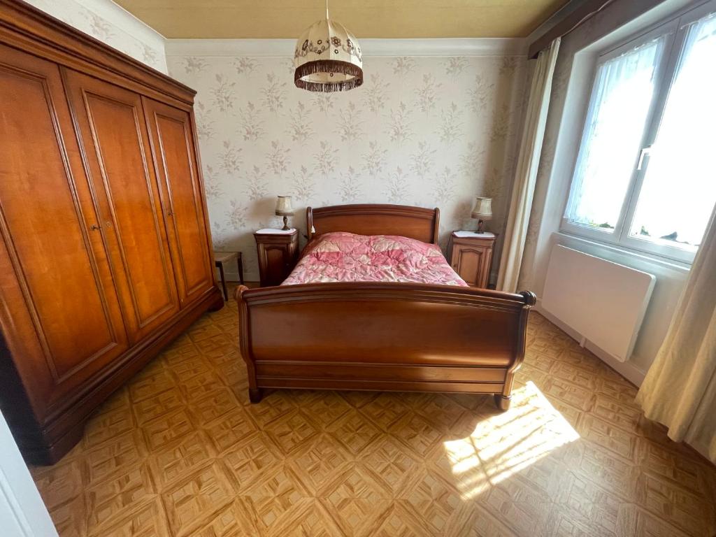 Postel nebo postele na pokoji v ubytování Aux Portes Du Parc