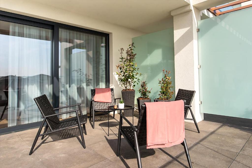 Balkón nebo terasa v ubytování ONL Apartments